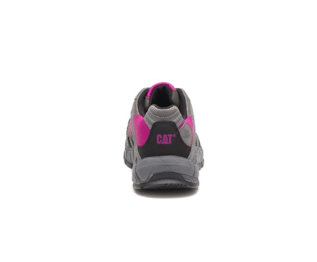 Cat Footwear | Switch Steel Toe Work Shoe Charcoal/Pink