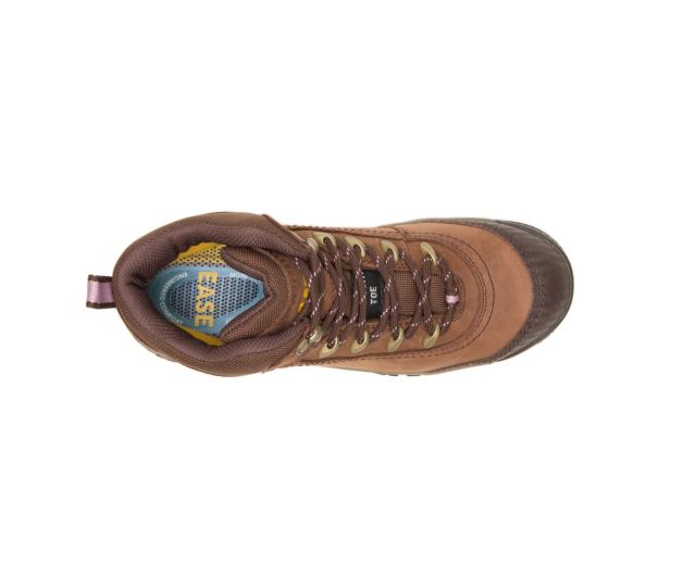 Cat Footwear | Ally Waterproof Composite Toe Work Boot Brown