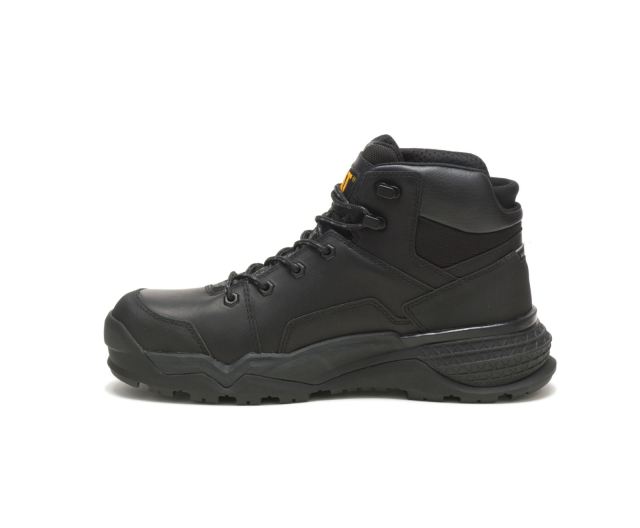 Cat Footwear | Provoke Mid Waterproof Alloy Toe Work Boot Black