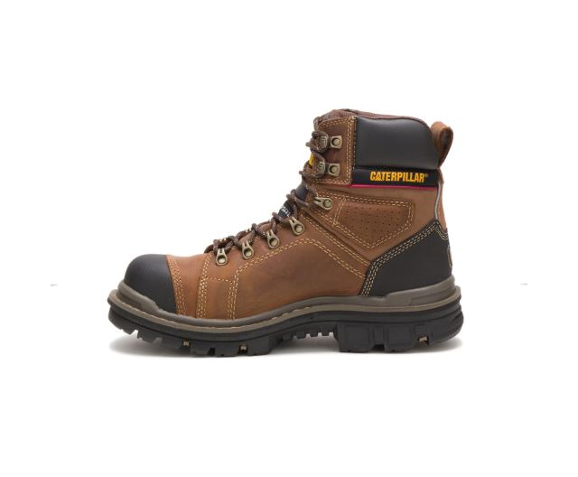 Cat Footwear | Hauler 6" Waterproof Composite Toe Work Boot Dark Beige