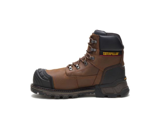 Cat Footwear | Excavator XL 6" Waterproof Composite Toe Work Boot Dark Brown