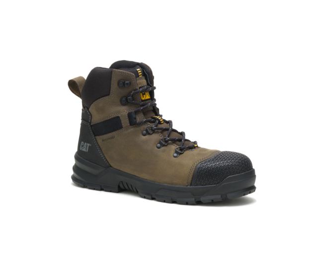 Cat Footwear | Accomplice X Waterproof Steel Toe Work Boot Boulder