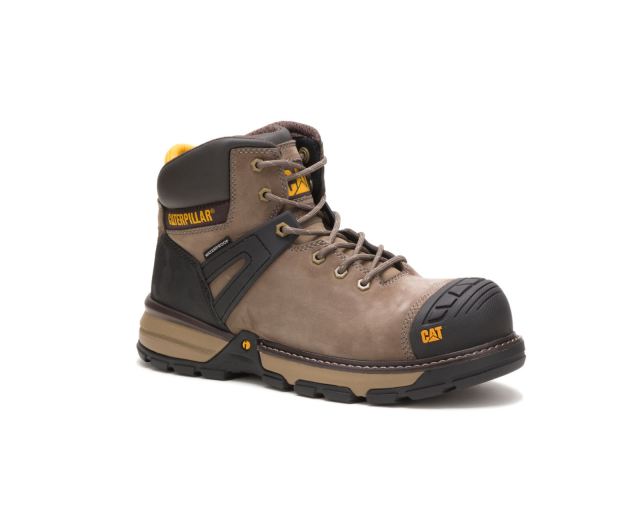 Cat Footwear | Excavator Superlite Waterproof Nano Toe Work Boot Bungee Cord