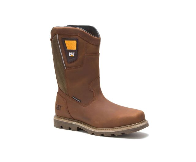 Cat Footwear | Stillwell Waterproof Steel Toe Work Boot Butterscotch