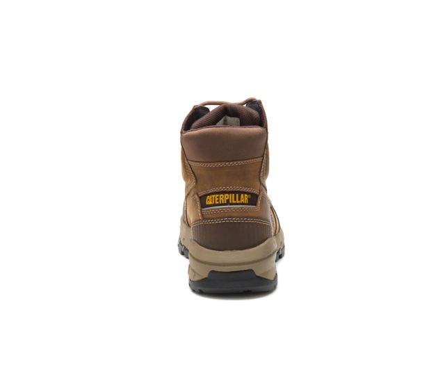 Cat Footwear | Device Waterproof Composite Toe Work Boot Dark Beige