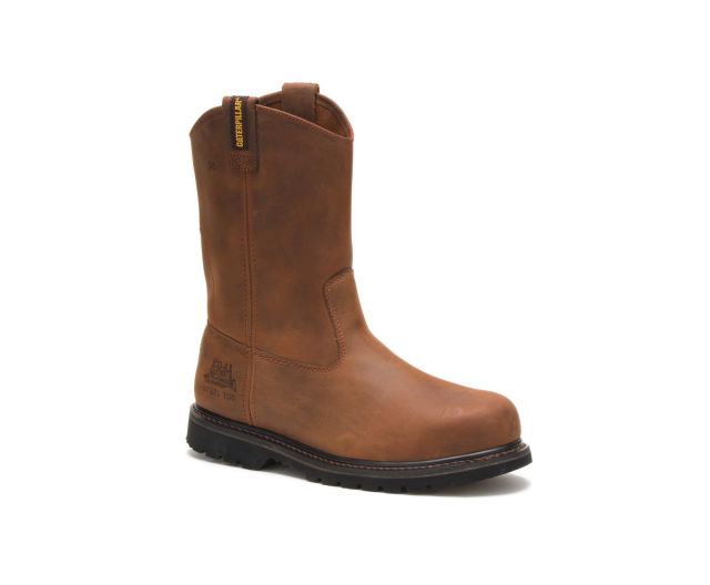 Cat Footwear | Edgework Steel Toe Work Boot Mahogany