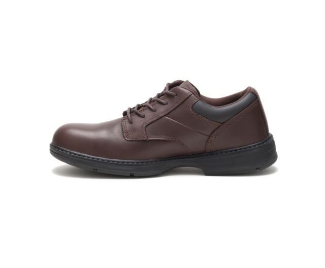 Cat Footwear | Oversee Steel Toe Work Shoe Dark Brown