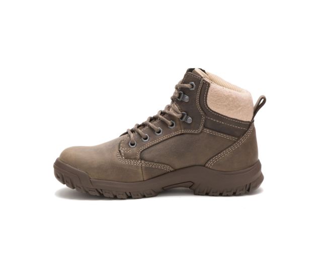 Cat Footwear | Tess Steel Toe Work Boot Dark Gull Grey