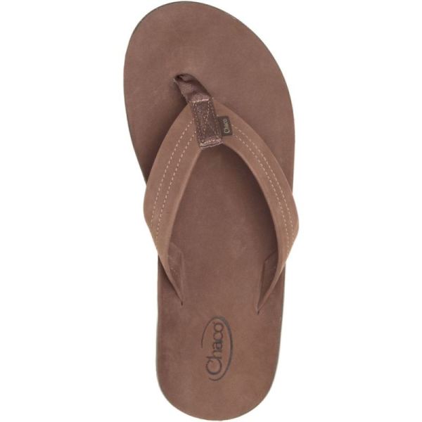 Chacos - Men's Classic Leather Flip - Dark Brown