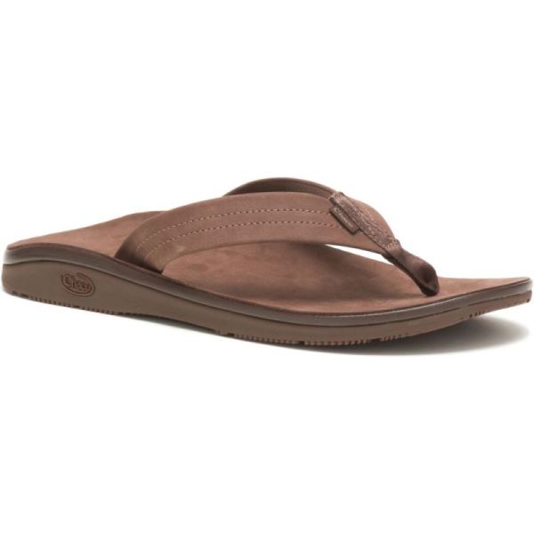 Chacos - Men's Classic Leather Flip - Dark Brown