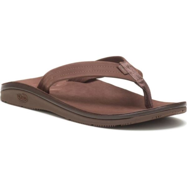 Chacos - Men's Classic Leather Flip - Dark Brown