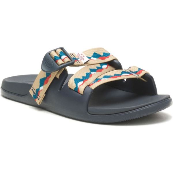 Chacos - Women's Chaco x New Belgium Chillos Slide USA - Wild Mountain Taupe