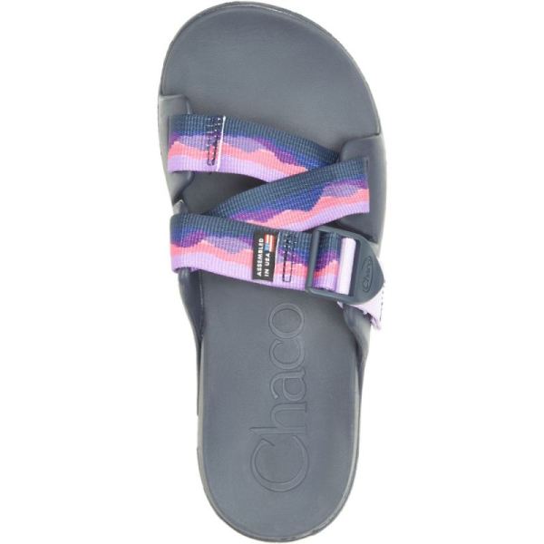 Chacos - Women's Chaco x Thomas Rhett Chillos Slide USA - Pink Sunset