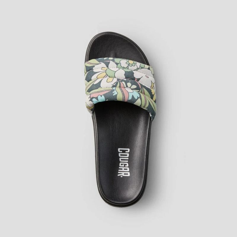 Cougar Women's Prato Suede Print Water-Repellent SandalBlack-Floral