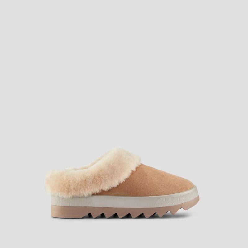 Cougar Women's Pronya Shearling Mule-Camel