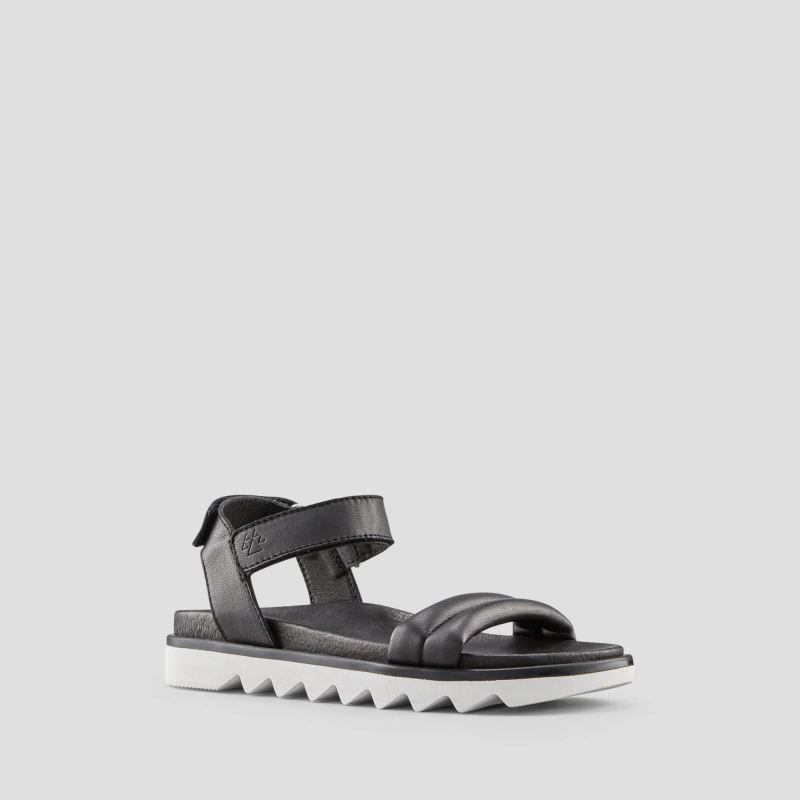 Cougar Women's Nolo Leather Water-Repellent Sandal-Black-White