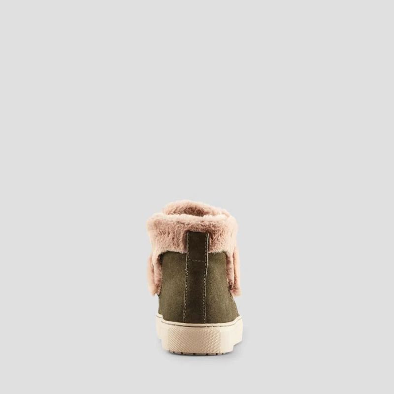 Cougar Women's Duffy2 Suede Waterproof Winter Sneaker-Olive