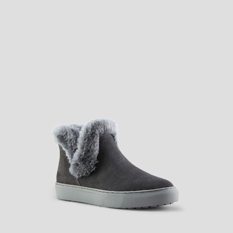 Cougar Women's Duffy Suede Waterproof Winter Sneaker-Pewter