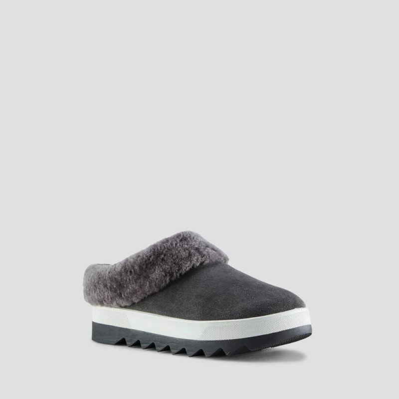 Cougar Women's Pronya Shearling Mule-Pewter