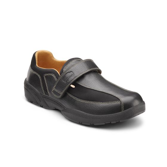 Quick Ship Dr. Comfort Douglas Men's Casual Shoe | Black