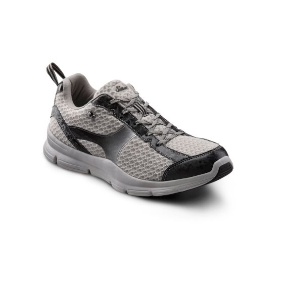 Quick Ship Dr. Comfort Chris Men's Athletic Shoe | Grey