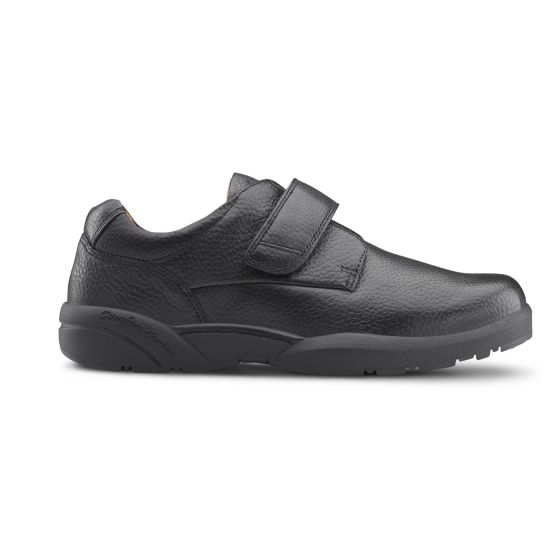 Quick Ship Dr. Comfort William X Men's Double Depth Casual Shoe | Black