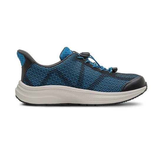 Quick Ship Dr. Comfort Jay Men's Hands-Free Shoe | Blue