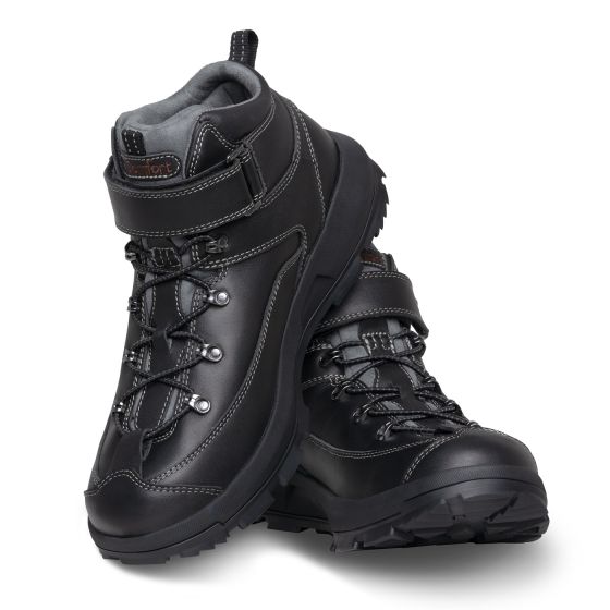 Quick Ship Dr. Comfort Yukon Men's Work/Hiking Boots | Black