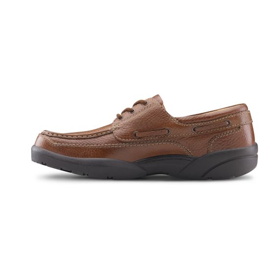 Quick Ship Dr. Comfort Patrick Men's Casual Shoe | Chestnut