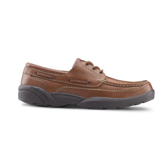 Quick Ship Dr. Comfort Patrick Men's Casual Shoe | Chestnut