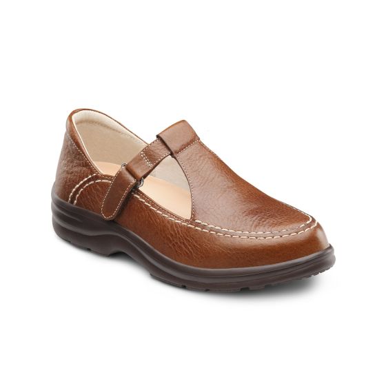 Quick Ship Dr. Comfort Lu Lu Women's Shoe | Chestnut