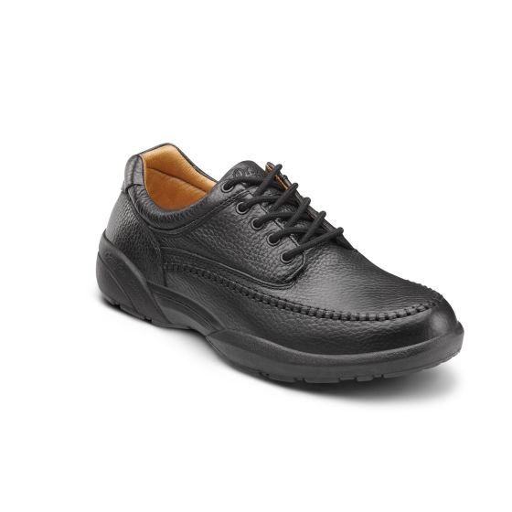 Quick Ship Dr. Comfort Stallion Men's Dress Shoes | Black