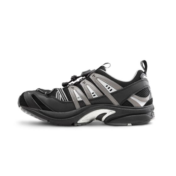 Quick Ship Dr. Comfort Performance Men's Athletic Shoe | Blk-gry