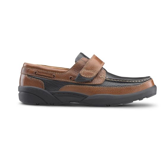 Quick Ship Dr. Comfort Mike Men's Casual Boat Shoe | Multi