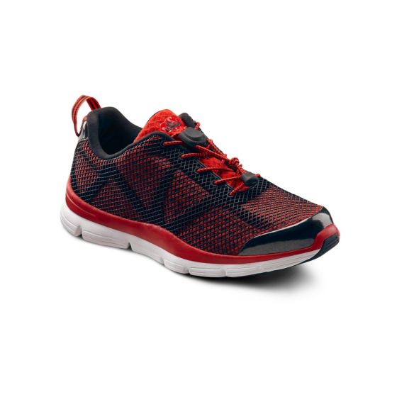 Quick Ship Dr. Comfort Jason Men's Athletic Shoe | Red