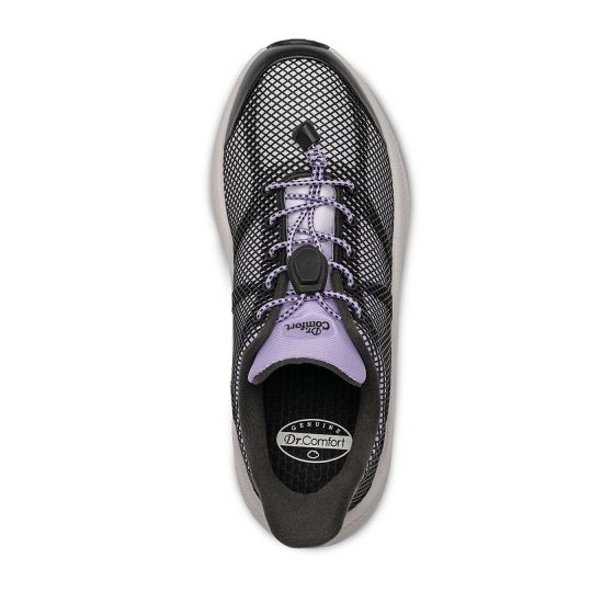 Quick Ship Dr. Comfort Robin Women's Hands-Free Shoe | Purple
