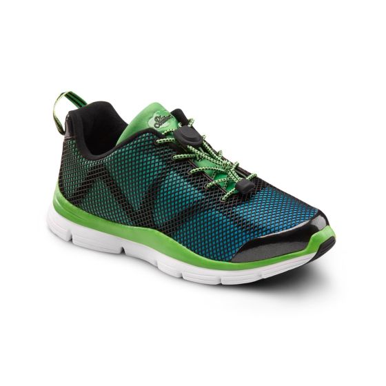 Quick Ship Dr. Comfort Katy Women's Athletic Shoe | Green-turq