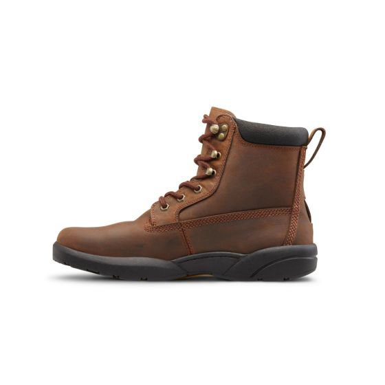 Quick Ship Dr. Comfort Boss Men's Work Boot | Chestnut