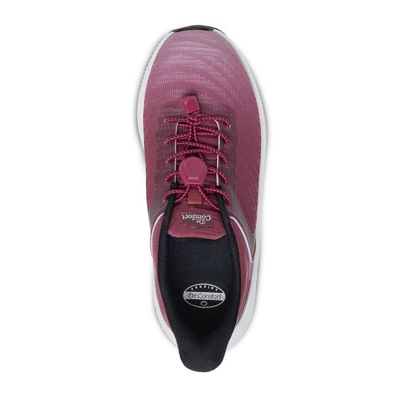 Quick Ship Dr. Comfort Joy Women's Hands-Free Shoe | Burgundy