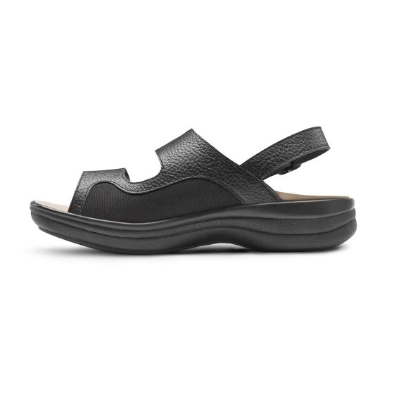 Quick Ship Dr. Comfort Lana Women's Sandals | Black