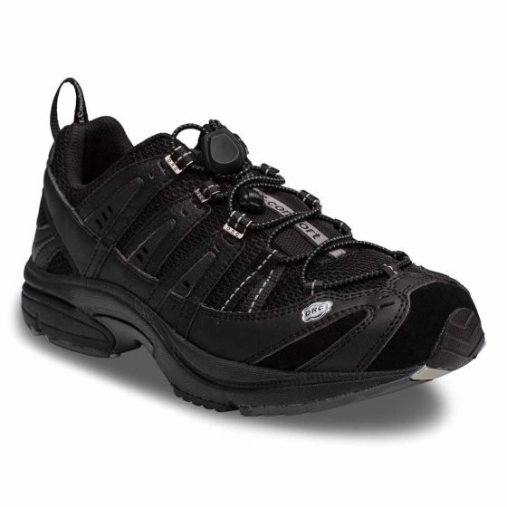 Quick Ship Dr. Comfort Performance Men's Athletic Shoe | Black