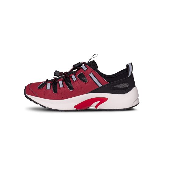 Quick Ship Dr. Comfort Earhart Women's Athletic Shoe | Burgundy