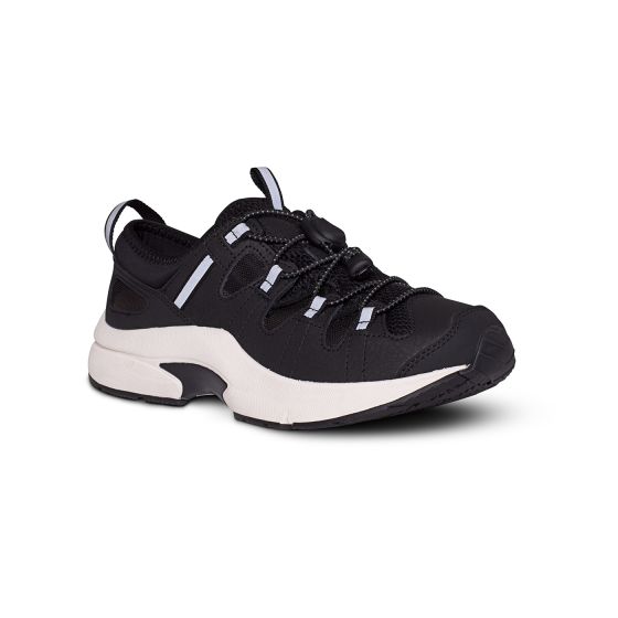 Quick Ship Dr. Comfort Earhart Women's Athletic Shoe | Black