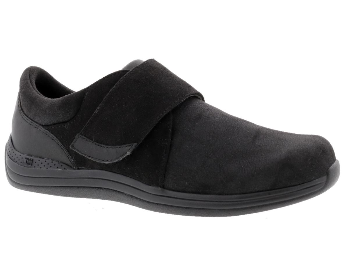 DREW SHOES | WOMEN'S MOONLITE-Black Stretch Leather