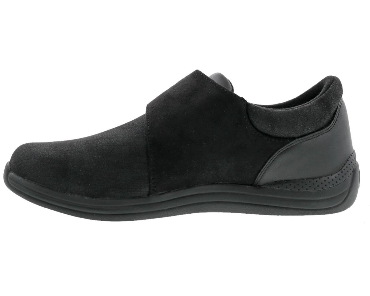 DREW SHOES | WOMEN'S MOONLITE-Black Stretch Leather