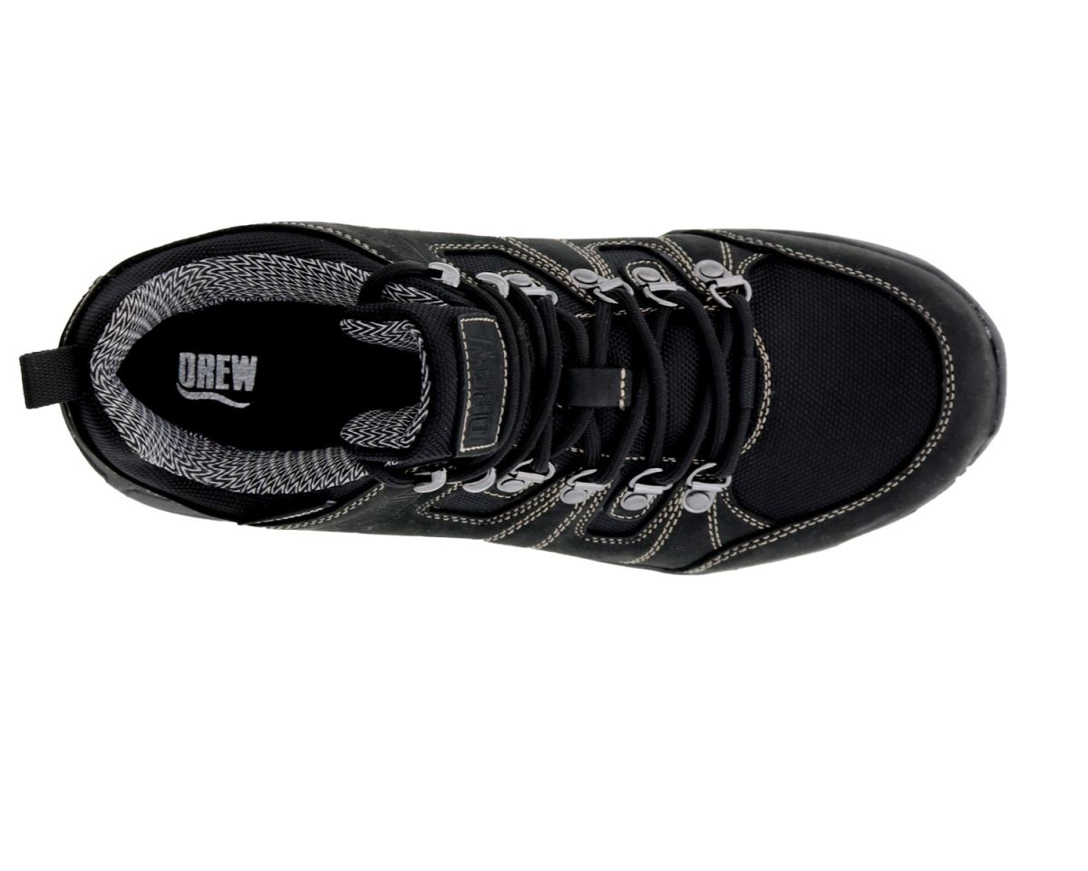 DREW SHOES | MEN'S CANYON-Black Leather