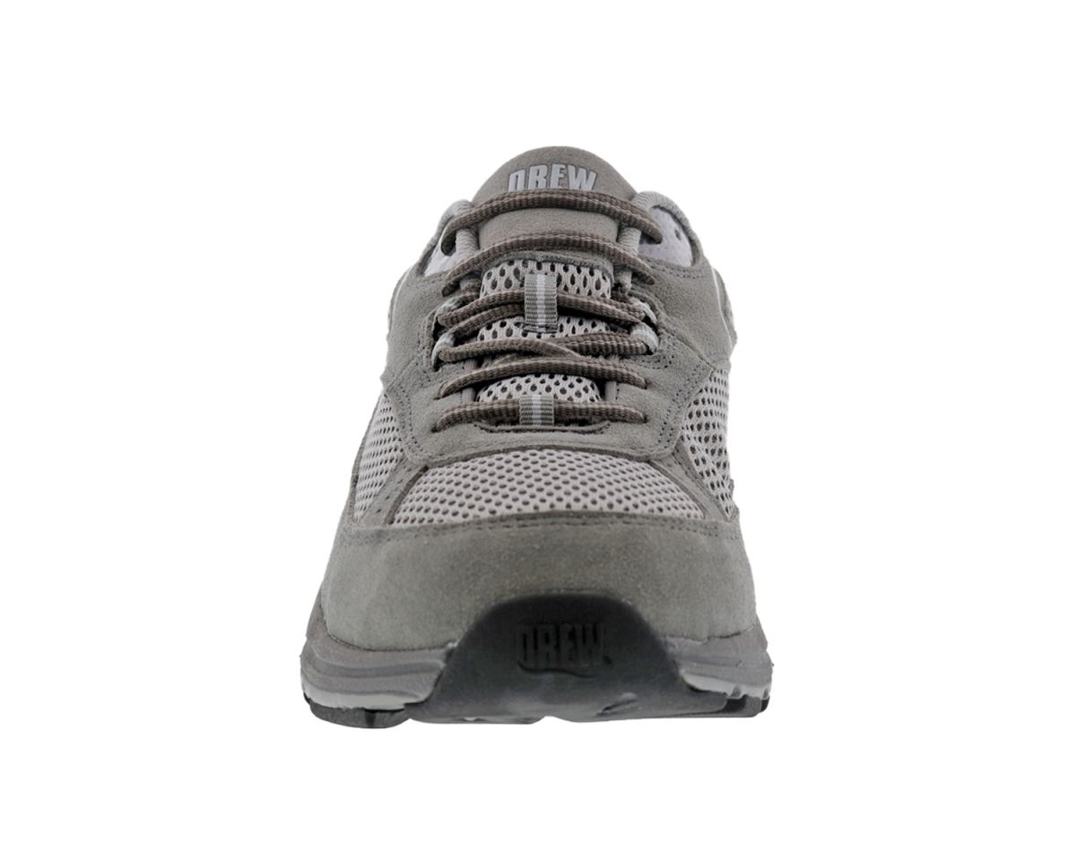 DREW SHOES | MEN'S AARON-Grey Leather/Mesh