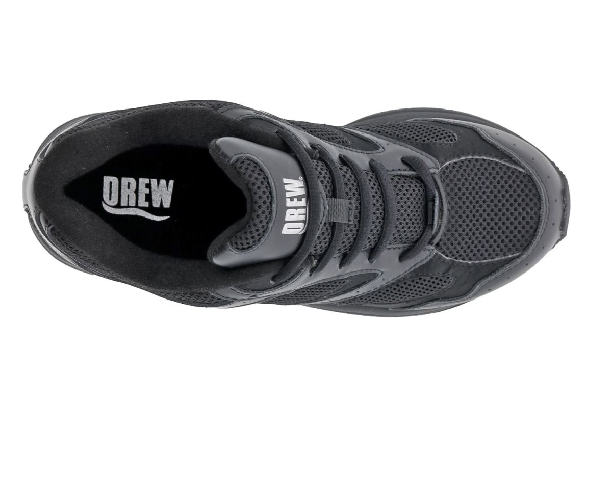 DREW SHOES | WOMEN'S FLARE-Black Leather/Mesh