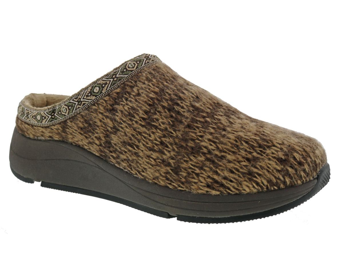 DREW SHOES | MEN'S RELAX-Brown Sweater Fabric