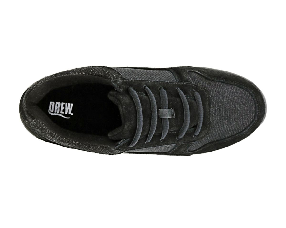 DREW SHOES | WOMEN'S TUSCANY-Black Suede/ Glitter Mesh